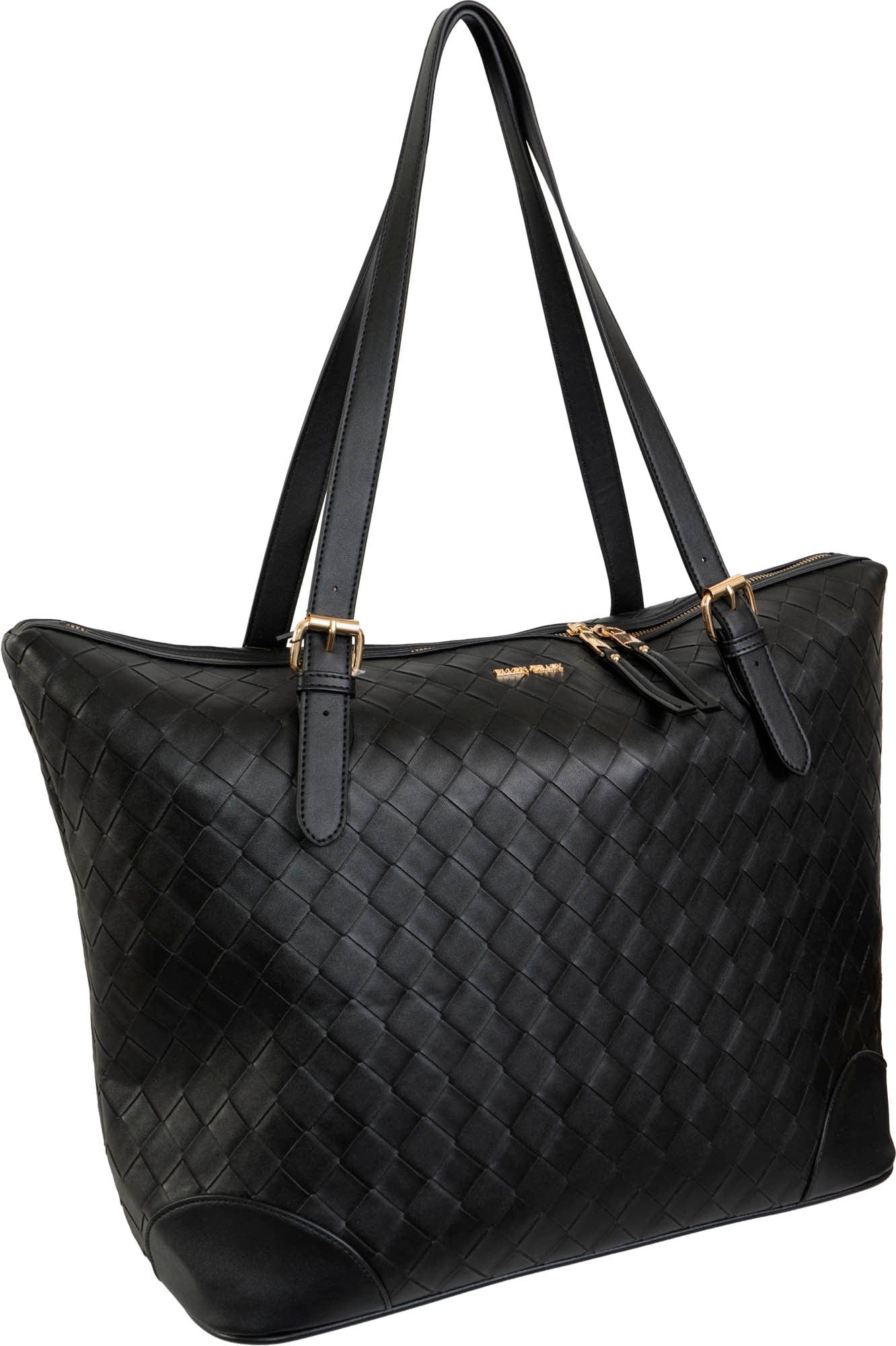 Ellen Tracy 20 Inch Smooth Woven Large Travel Workbook Tote Bag