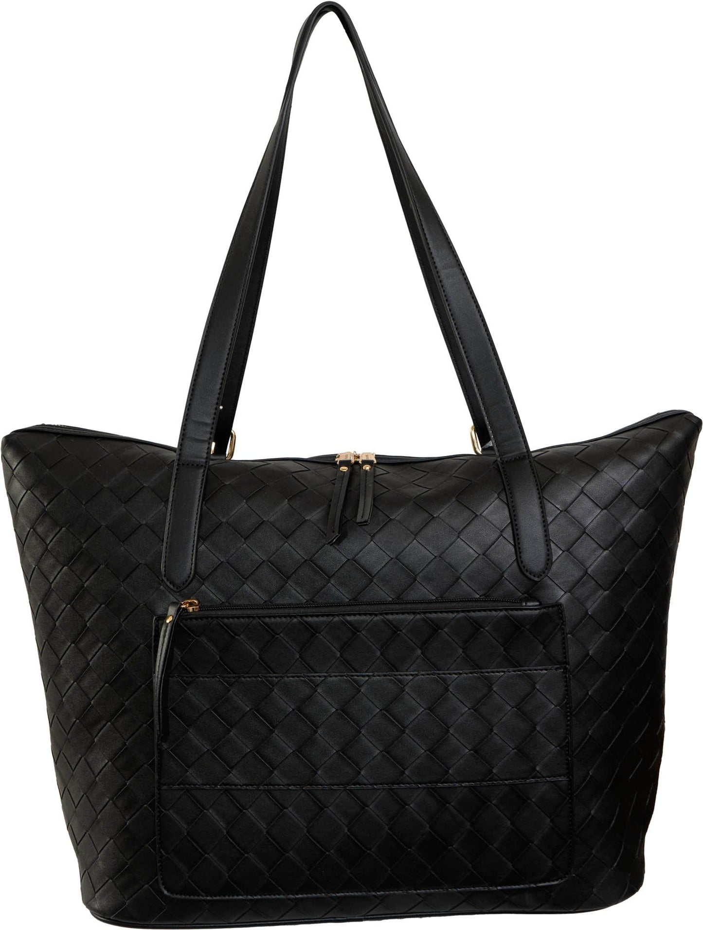 Ellen Tracy 20 Inch Smooth Woven Large Travel Workbook Tote Bag