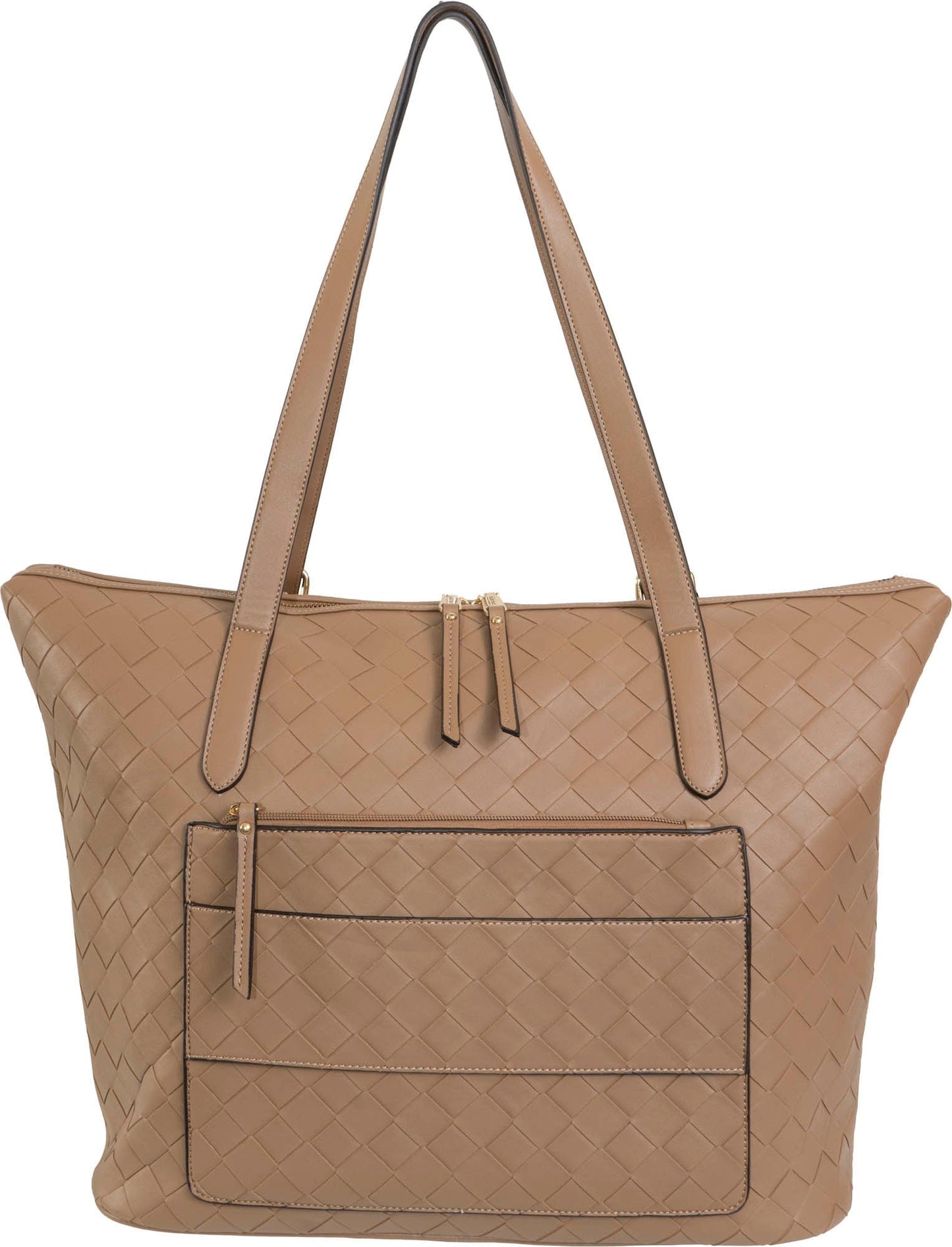 Ellen Tracy 20 Inch Smooth Woven Large Travel Workbook Tote Bag