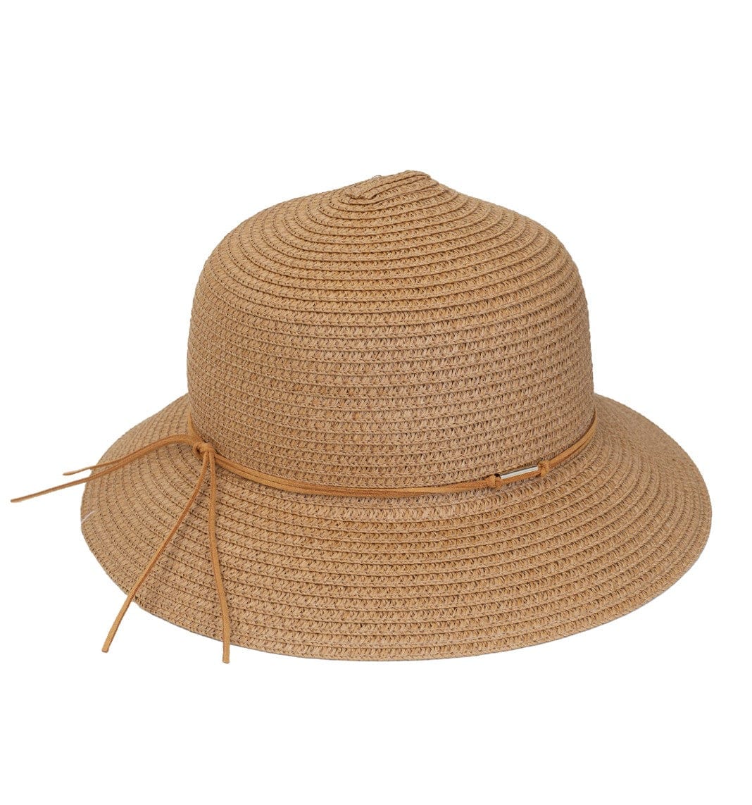 Magid Straw Brown Tie Bucket Hat