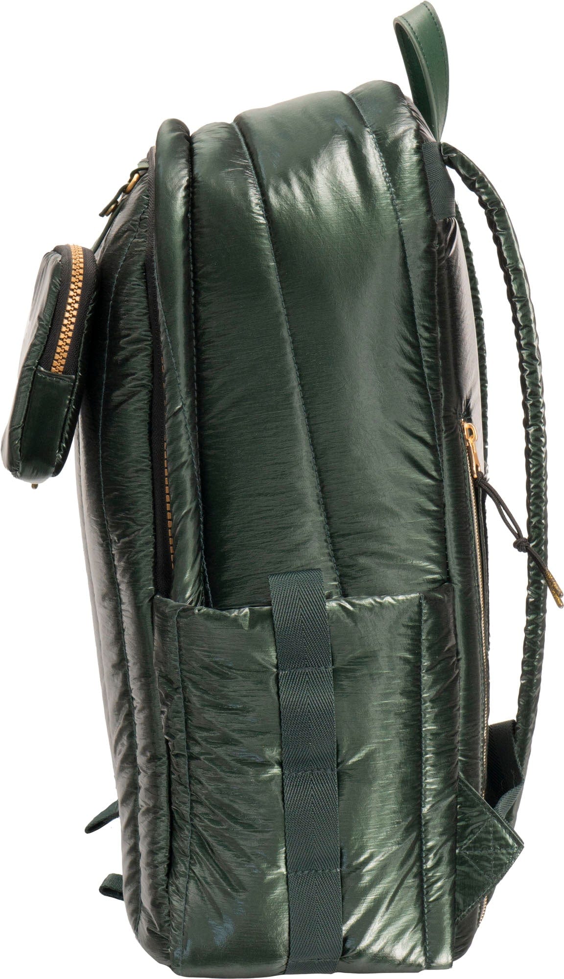Joan & David Tubular Quilted Metallic Puffer Nylon 18 Inch Workbook Backpack