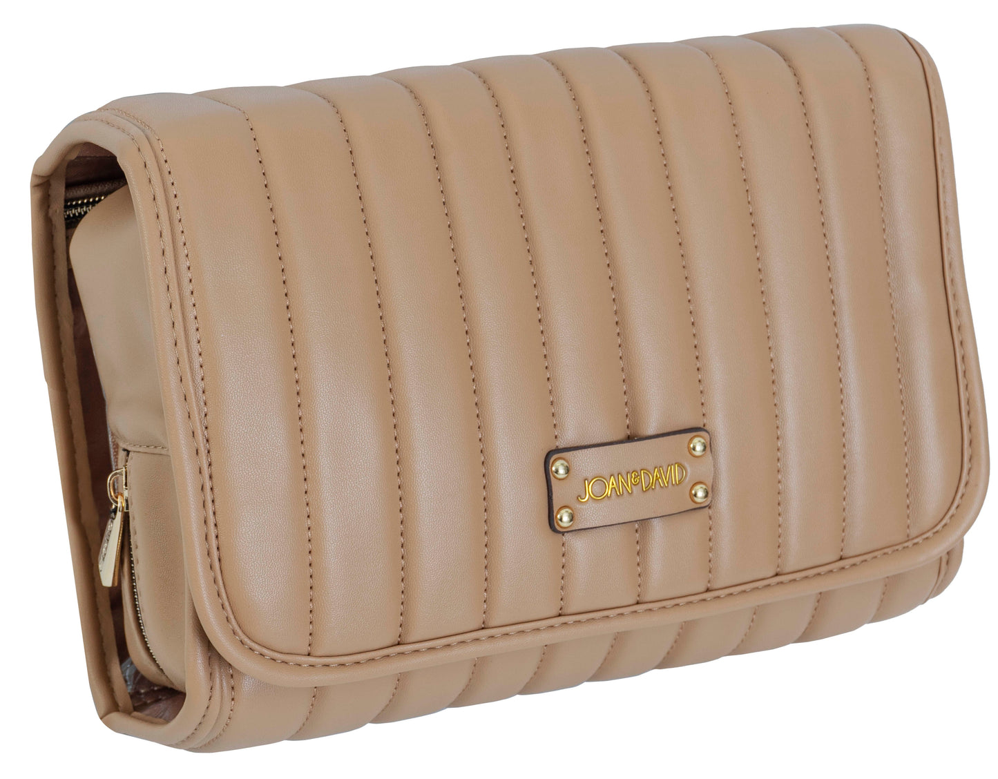 Joan & David Tubular Quilted Roll Hanging Travel Toiletry Organizer Bag