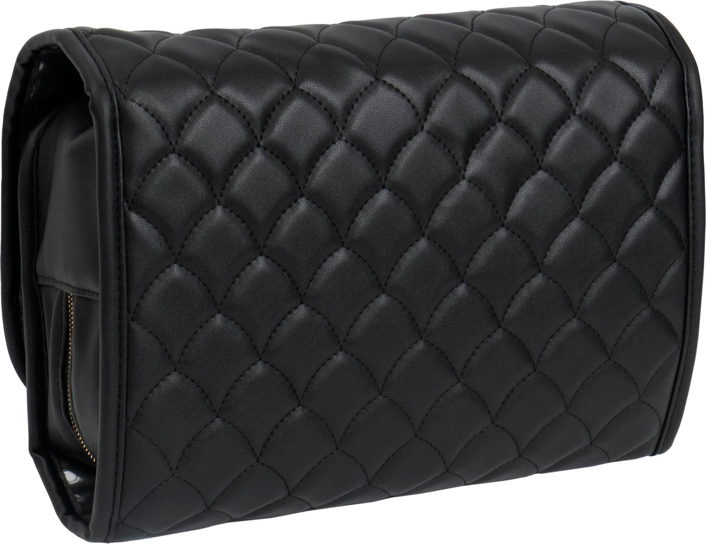 Joan & David Teardrop Quilted Roll Hanging Toiletry Organizer Bag
