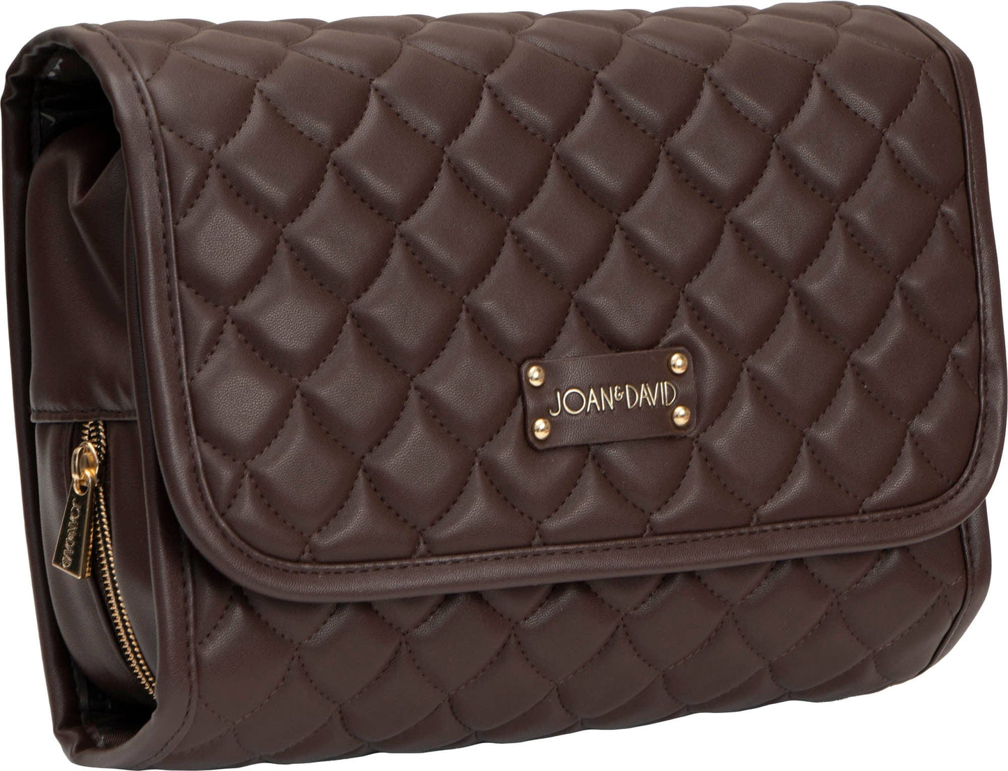 Joan & David Teardrop Quilted Roll Hanging Toiletry Organizer Bag
