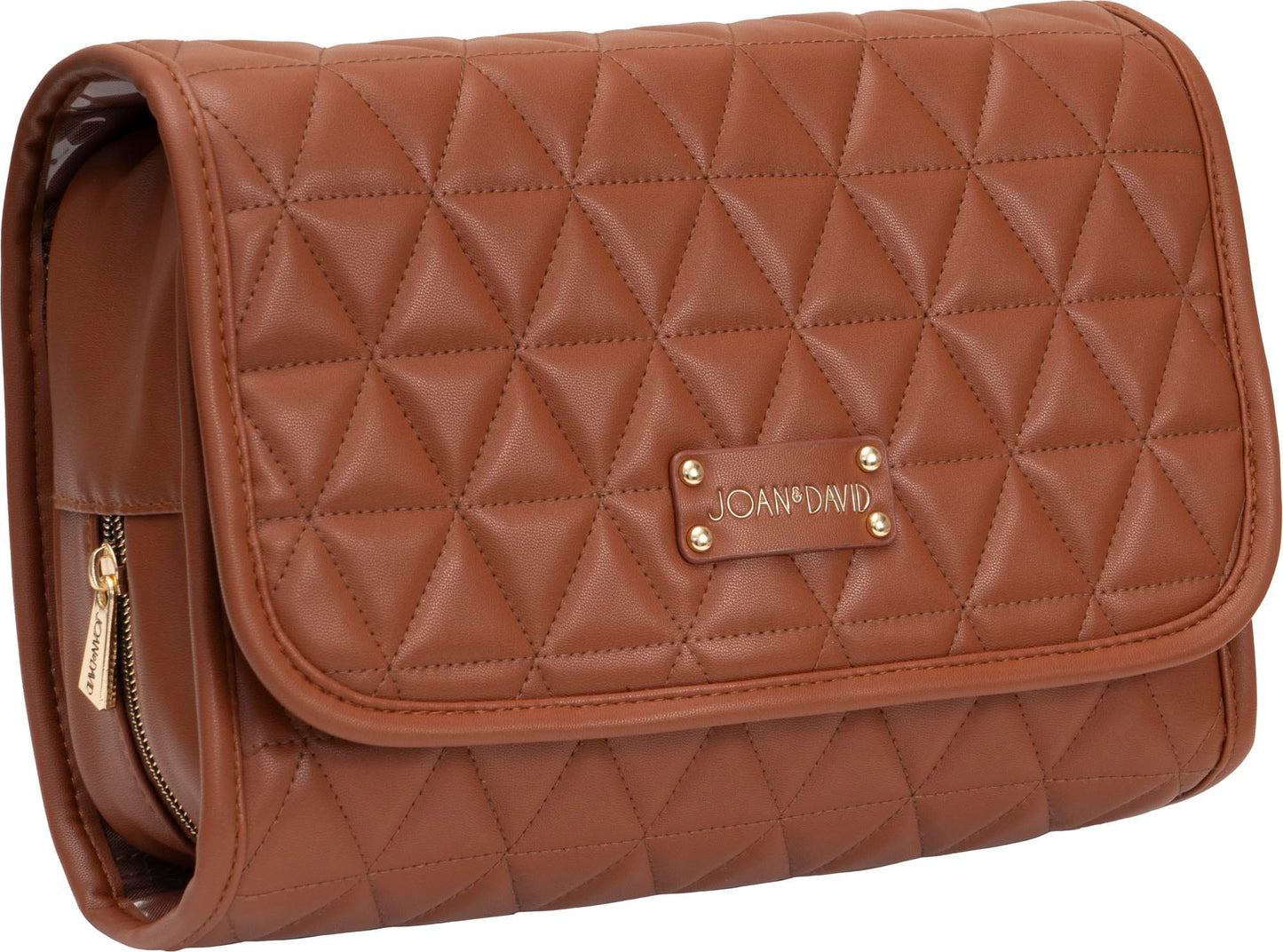 Joan & David Triangle Quilted Roll Hanging Toiletry Organizer Bag