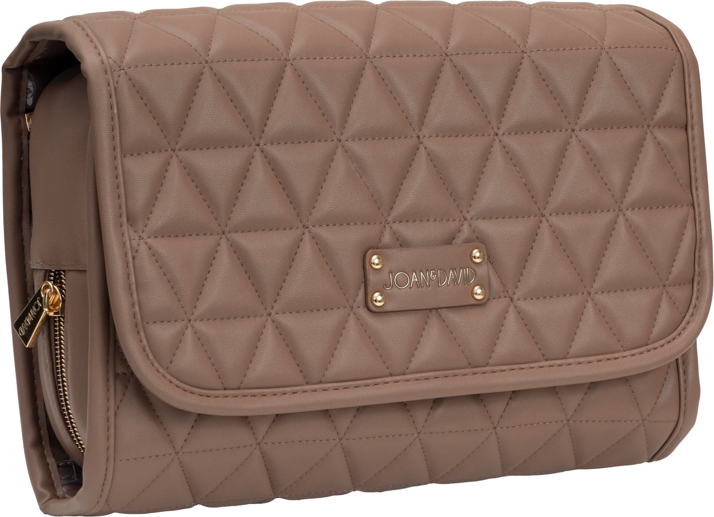 Joan & David Triangle Quilted Roll Hanging Toiletry Organizer Bag