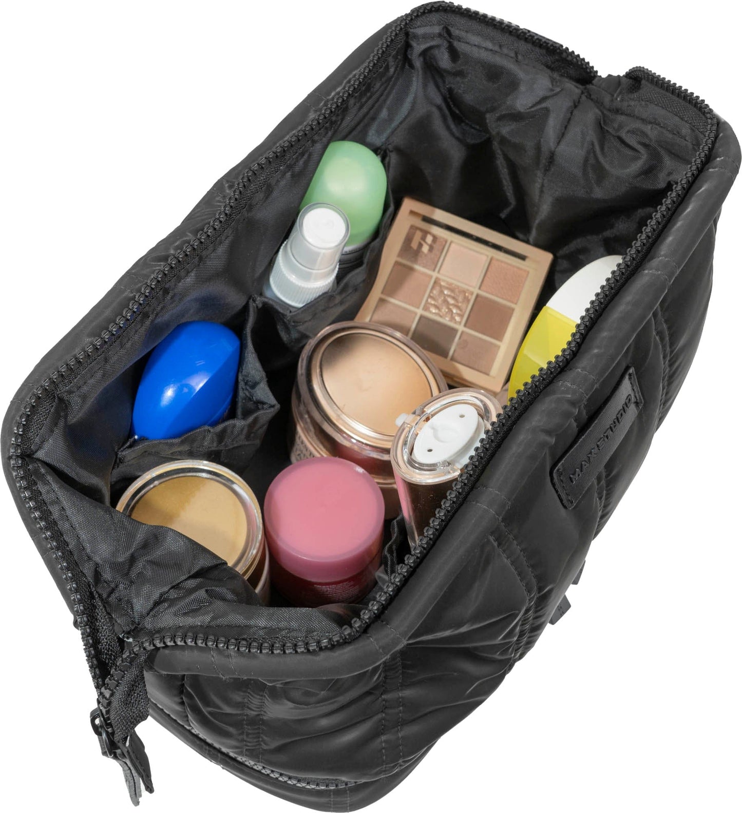 Max Studio Tubular Quilted Nylon Toiletry Pouch