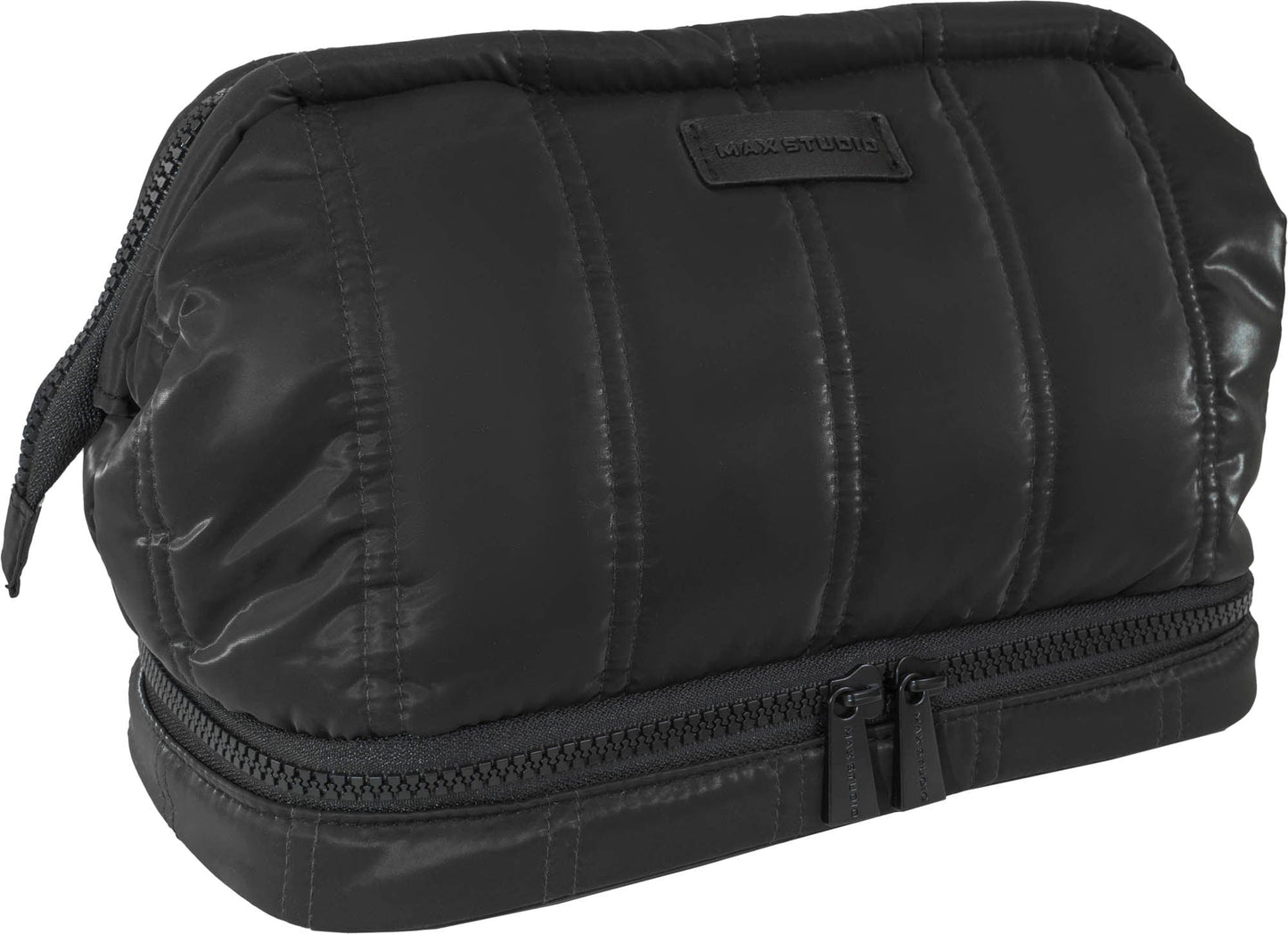 Max Studio Tubular Quilted Nylon Toiletry Pouch