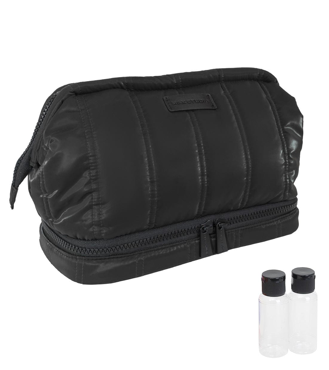 Max Studio Tubular Quilted Nylon Toiletry Pouch