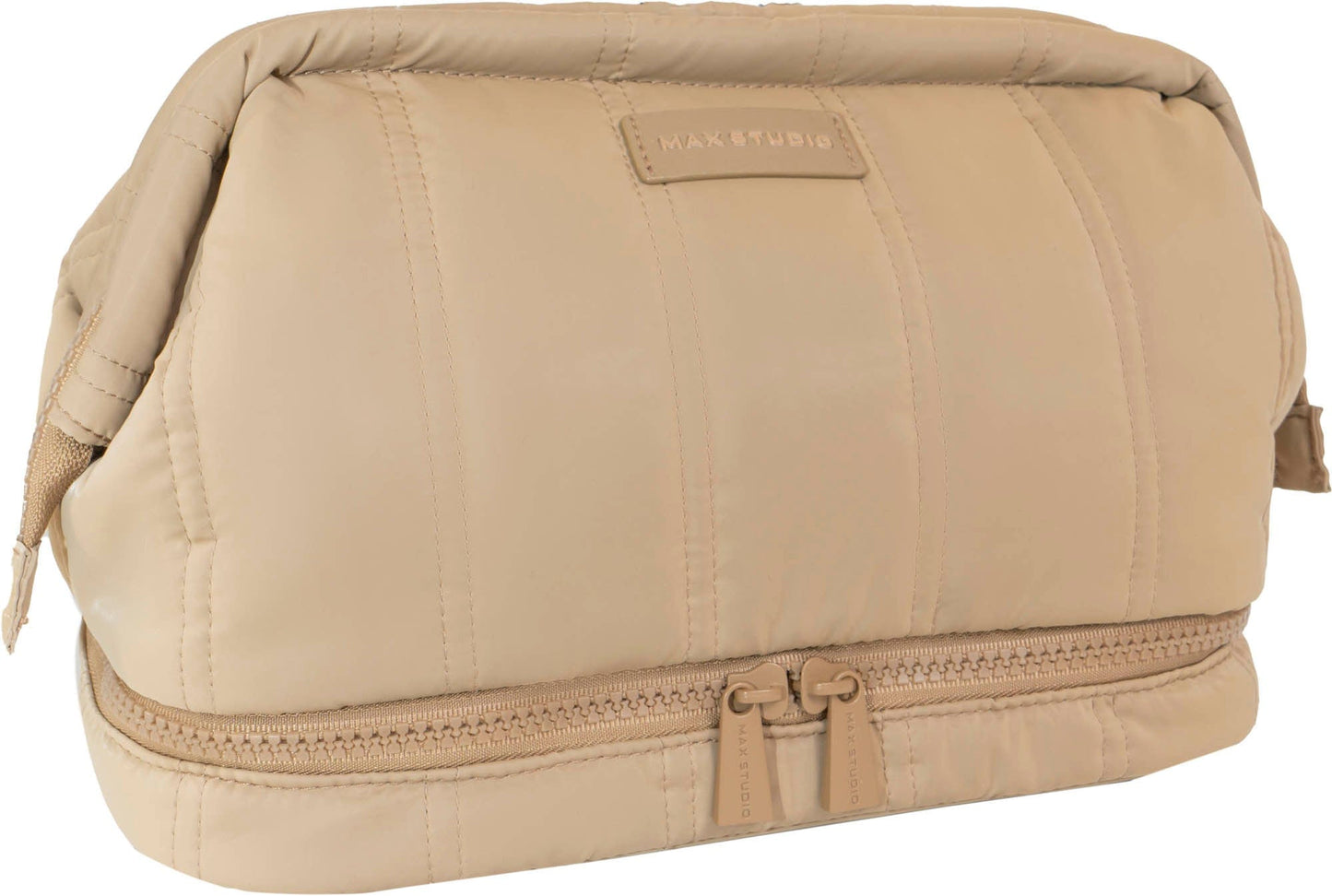 Max Studio Tubular Quilted Nylon Toiletry Pouch