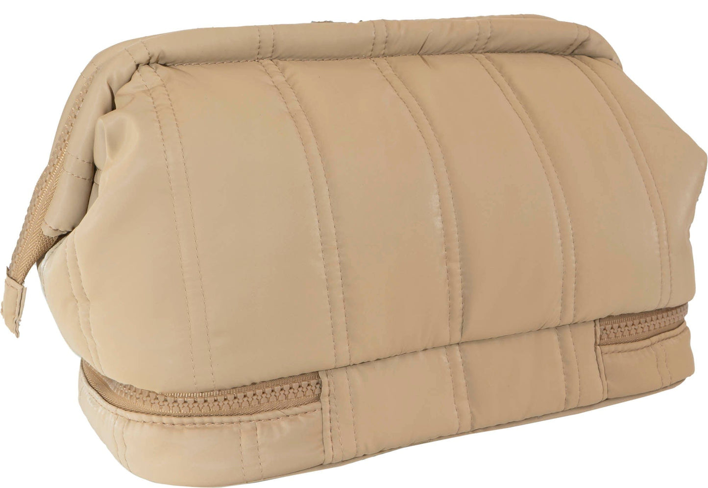 Max Studio Tubular Quilted Nylon Toiletry Pouch