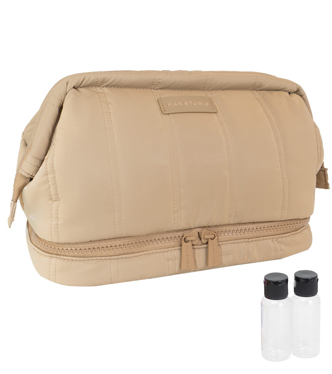 Max Studio Tubular Quilted Nylon Toiletry Pouch