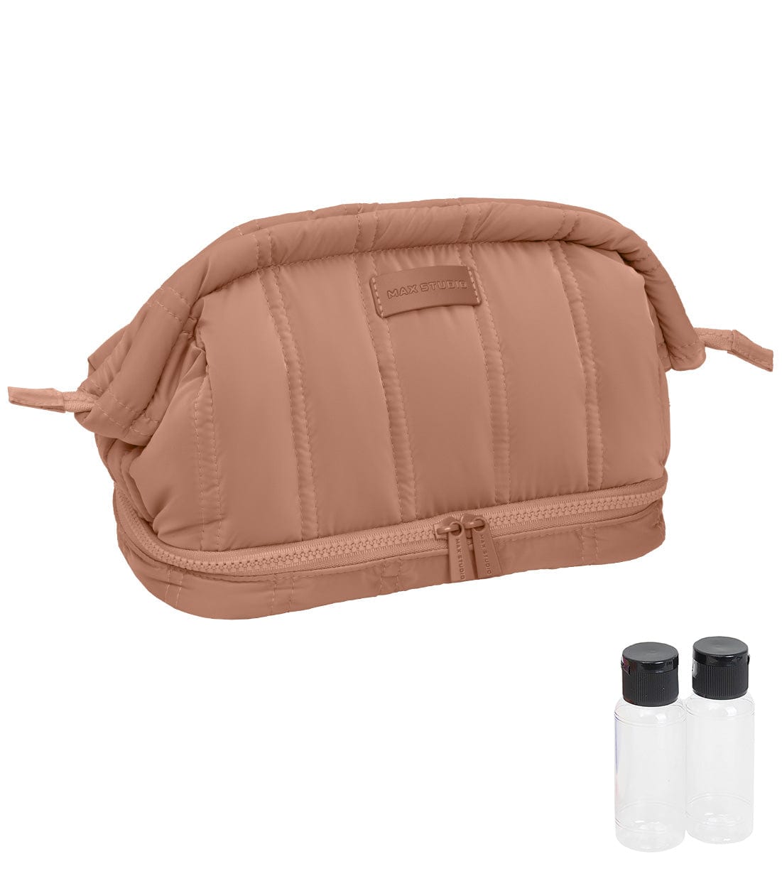 Max Studio Tubular Quilted Nylon Toiletry Pouch