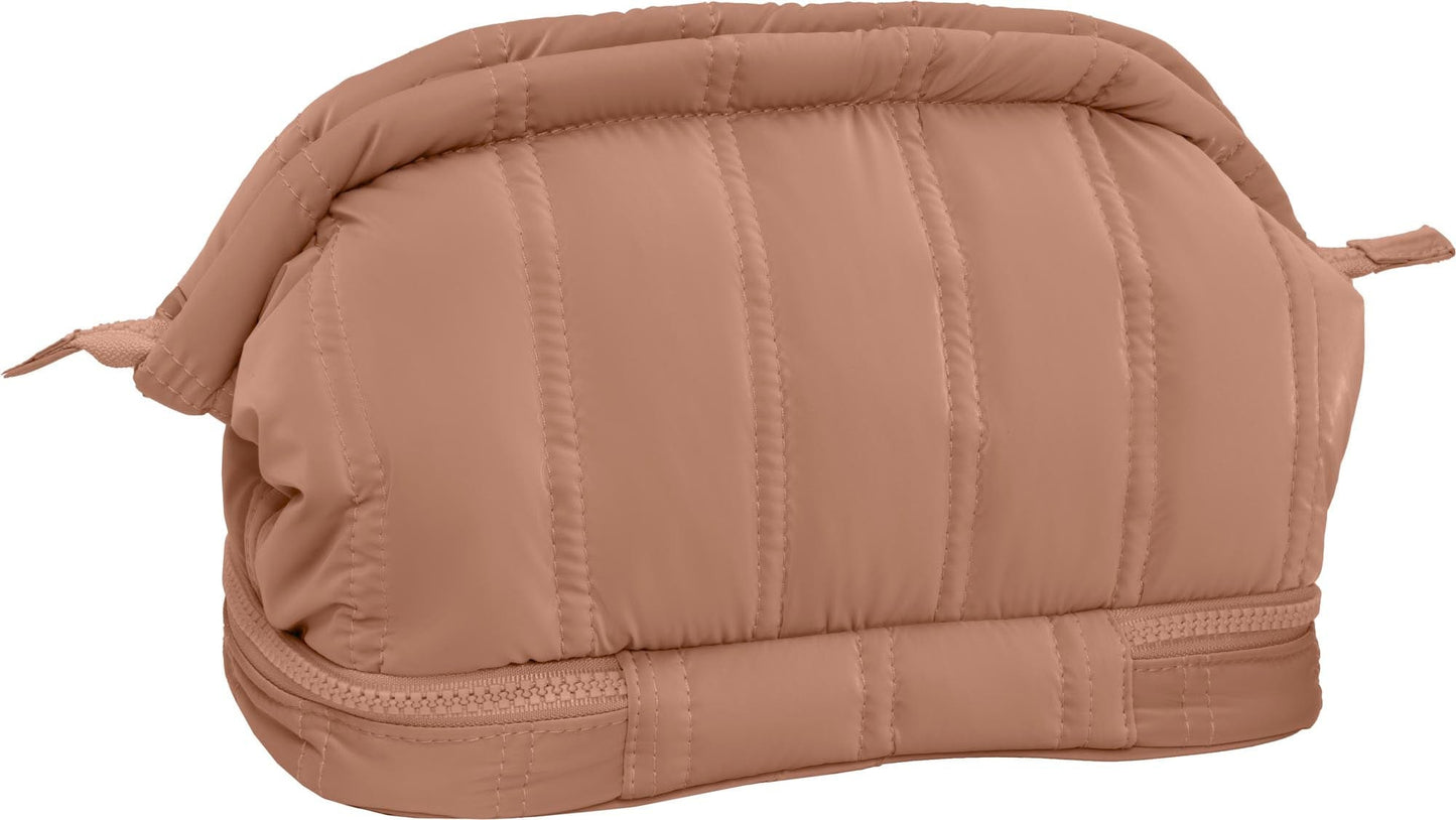 Max Studio Tubular Quilted Nylon Toiletry Pouch