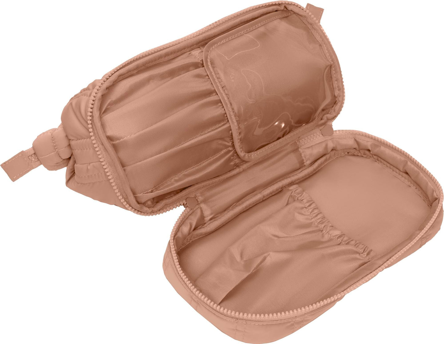 Max Studio Tubular Quilted Nylon Toiletry Pouch