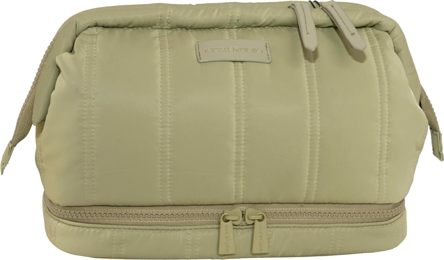Max Studio Tubular Quilted Nylon Toiletry Pouch