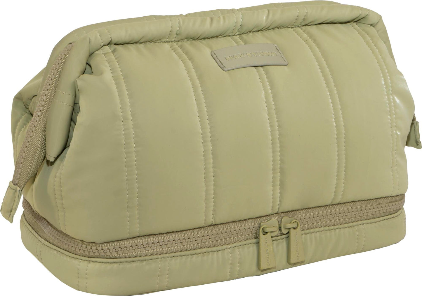 Max Studio Tubular Quilted Nylon Toiletry Pouch