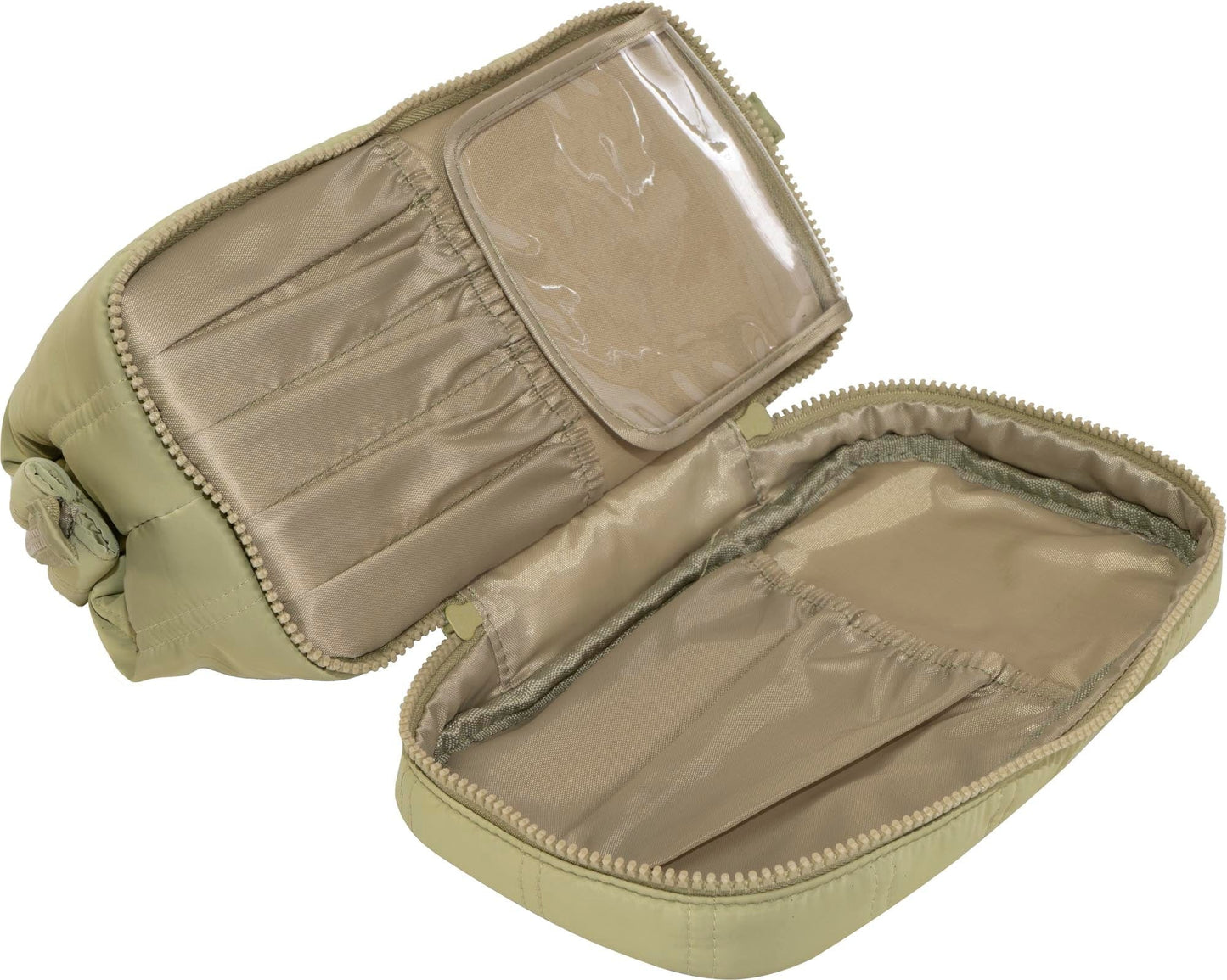 Max Studio Tubular Quilted Nylon Toiletry Pouch