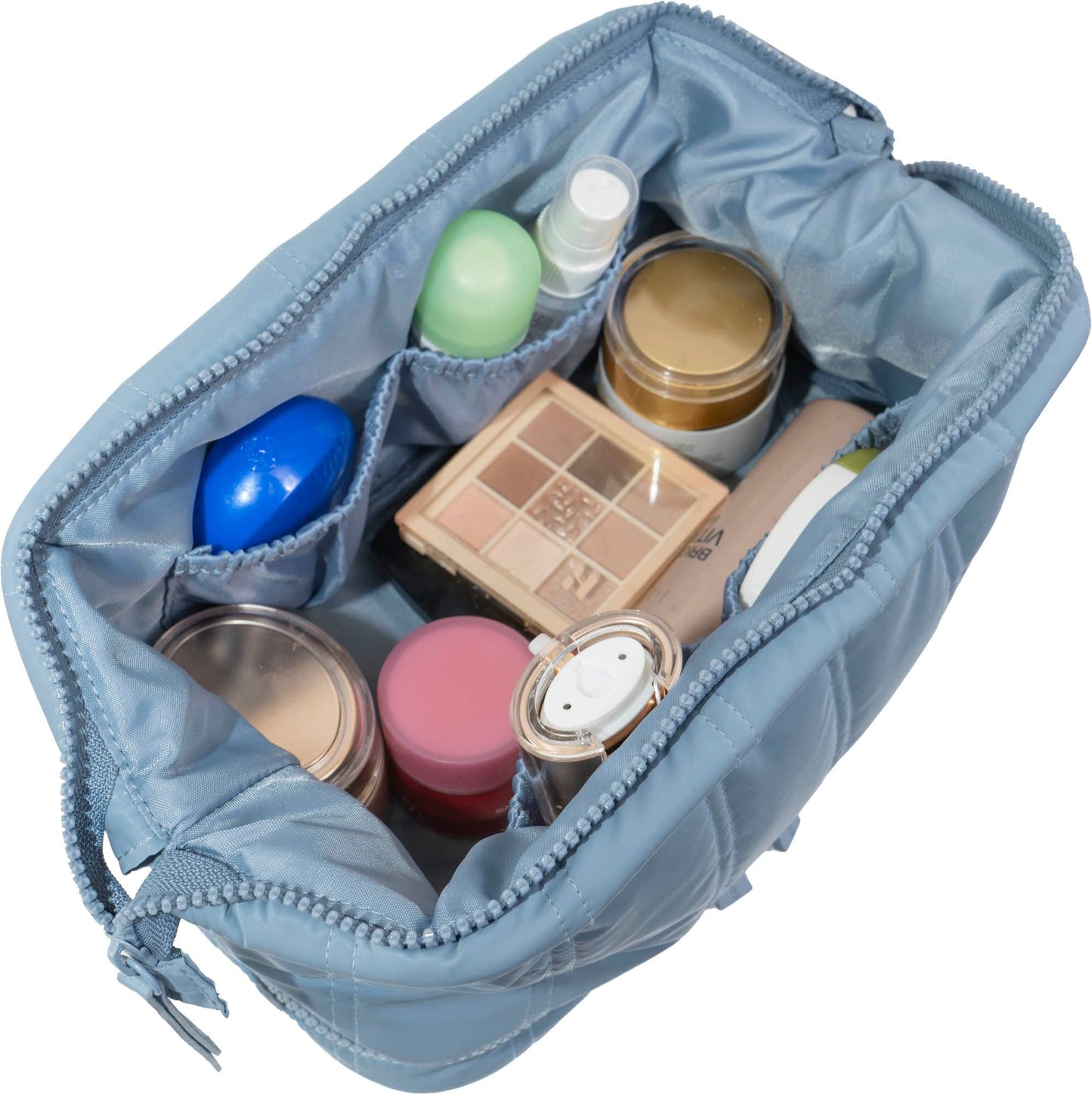Max Studio Tubular Quilted Nylon Toiletry Pouch