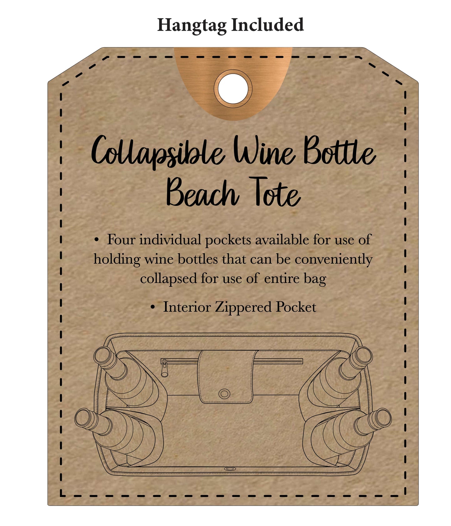 Magid Canvas Wine Tote "IT'S WINE O'CLOCK"