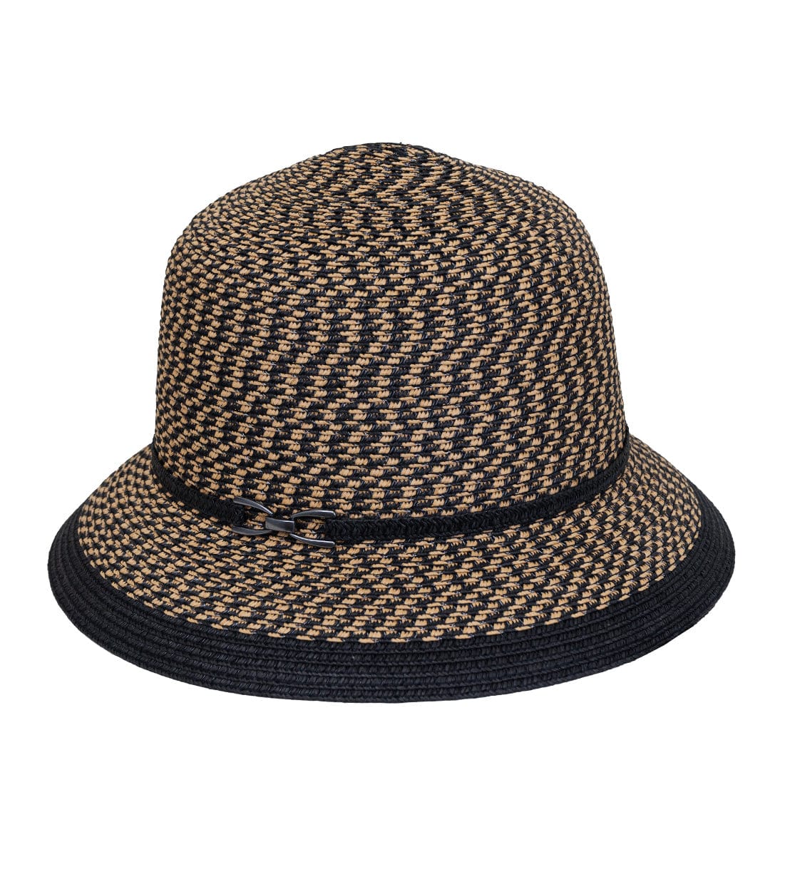 Magid Two Tone Metal Accent Straw Bucket Sun Hat