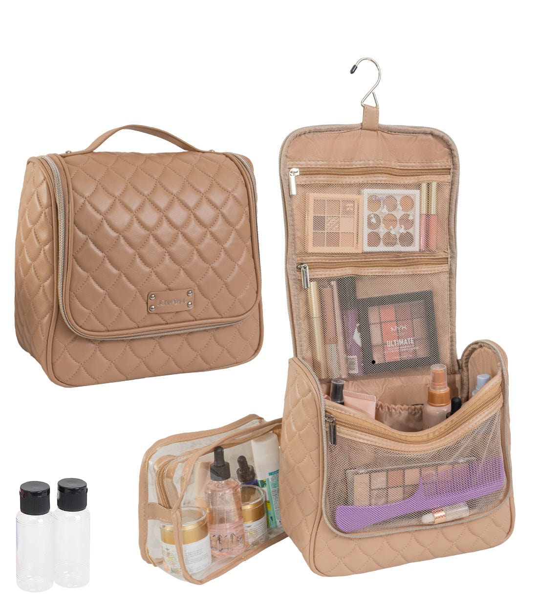 Joan & David Teardrop Quilted Hanging Toiletry Organizer Bag
