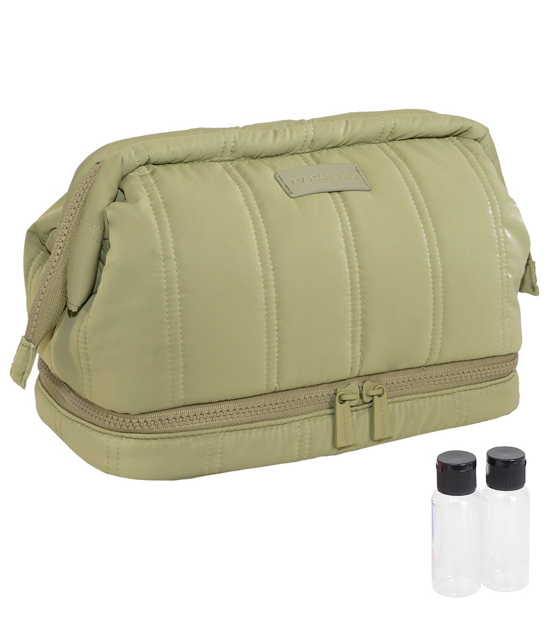 Max Studio Tubular Quilted Nylon Toiletry Pouch