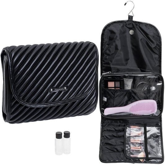 Joan & David The Small Hanging Diagonal Quilted Toiletry Case
