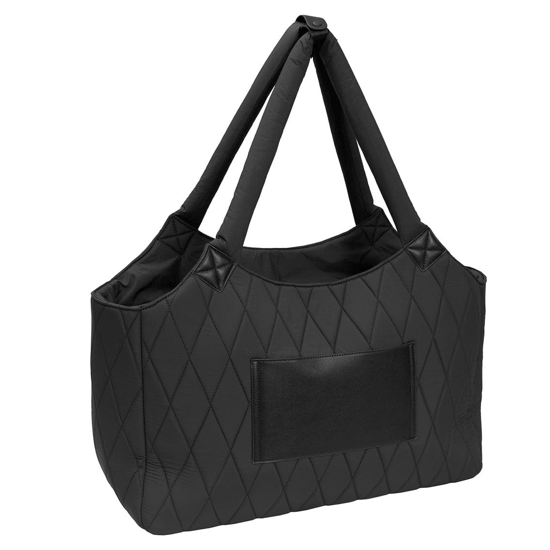 Max Studio 20 Inch Large Nylon Diamond Quilted Front Pocket Duffle Bag