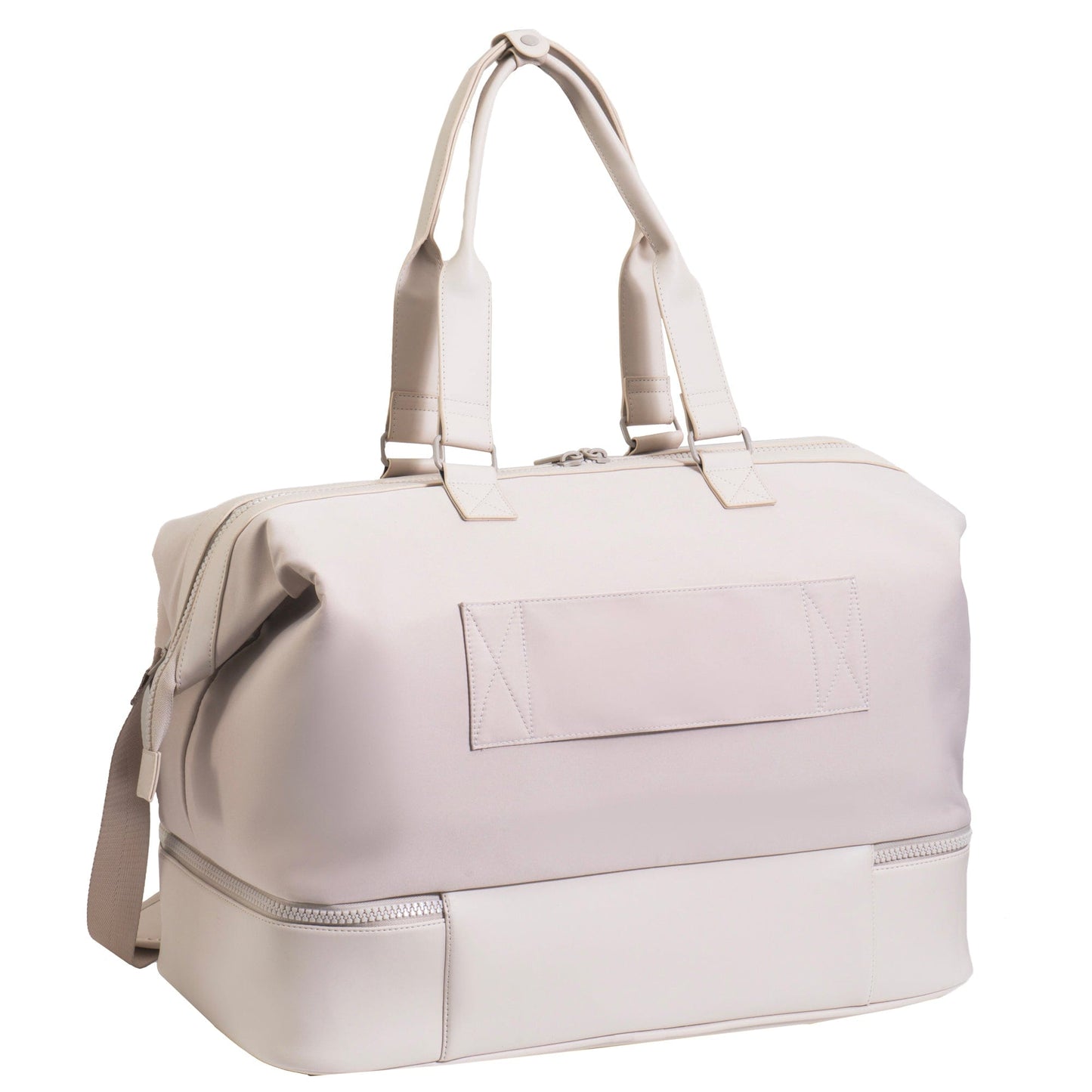 Max Studio Sport Nylon & Faux Leather Drop Bottom Duffel Bag