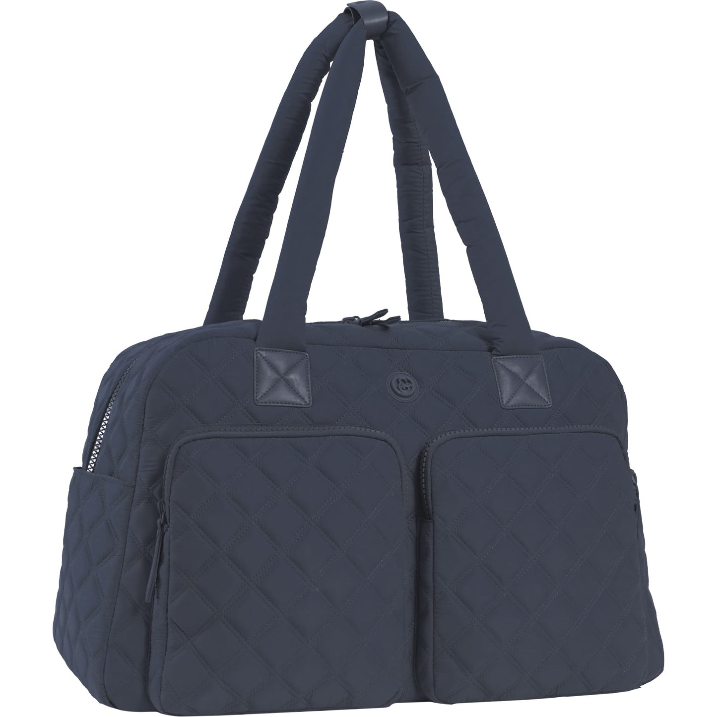 Joan & David Two Pocket Diamond Quilted 22 in. Duffel Bag