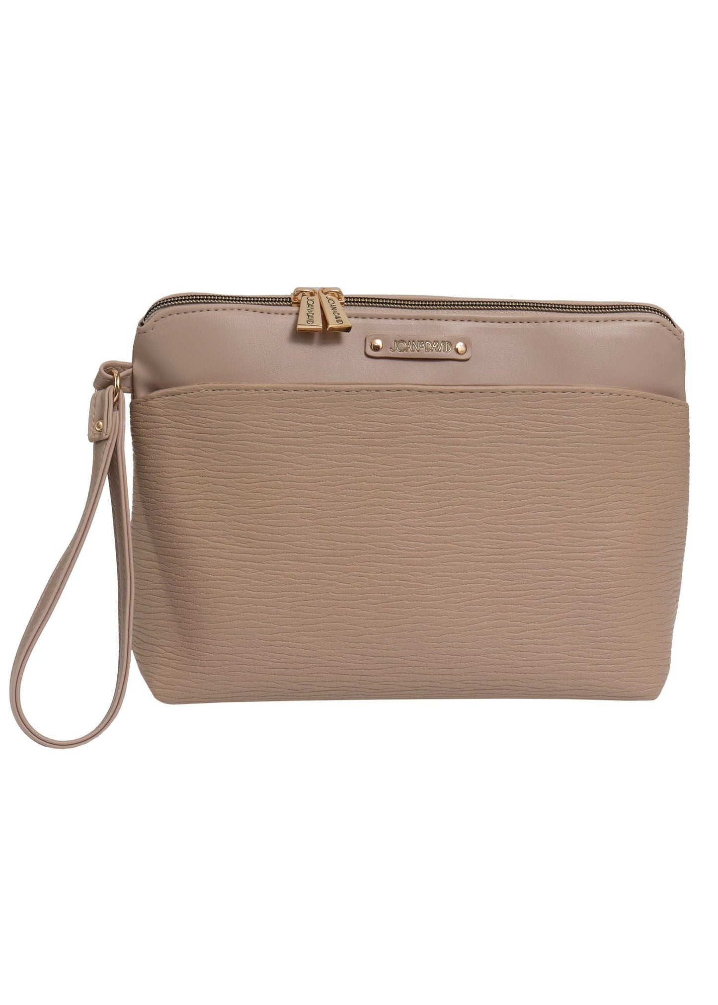 Joan & David Top Zip Wristlet Cosmetic Case