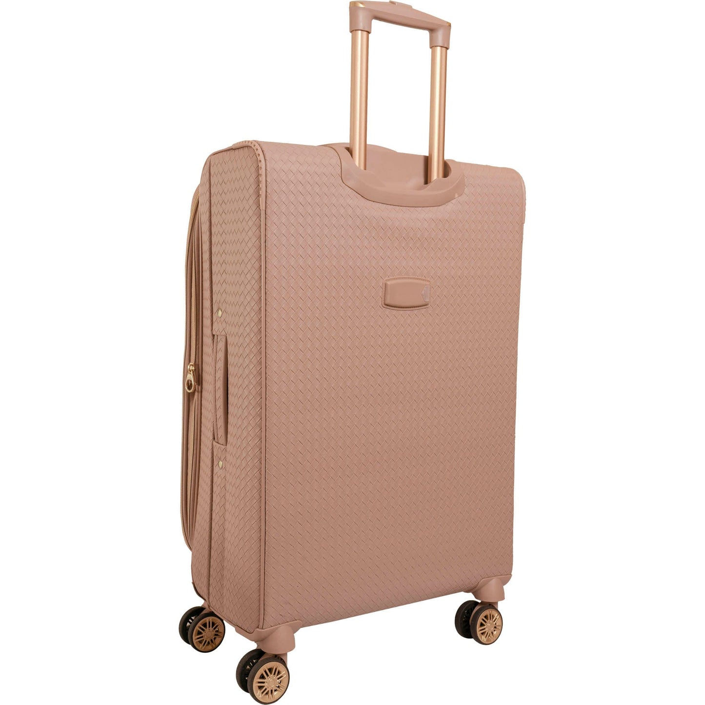 Ellen Tracy 3 PC Soft Sided Woven Faux Leather Luggage Set – 21", 29", 32" Expandable 8-Wheel Spinners