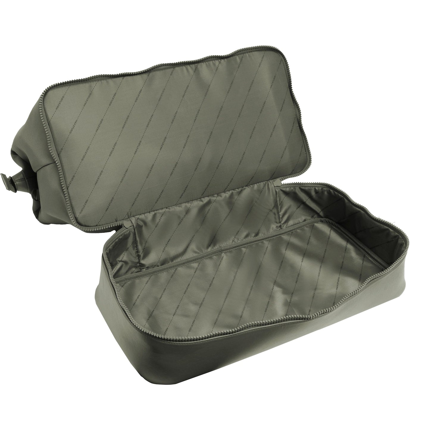 Max Studio Sport Nylon & Faux Leather Drop Bottom Duffel Bag