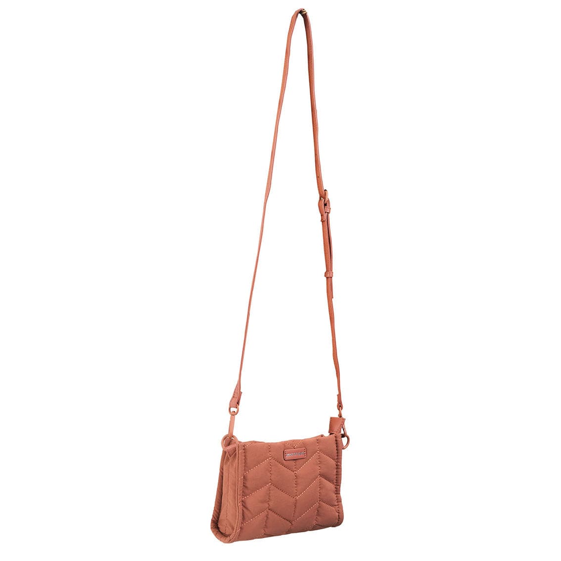 Max Studio Matte Puffer Nylon Chevron Quilted East West Tote