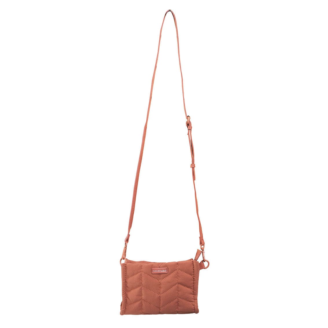 Max Studio Matte Puffer Nylon Chevron Quilted East West Tote