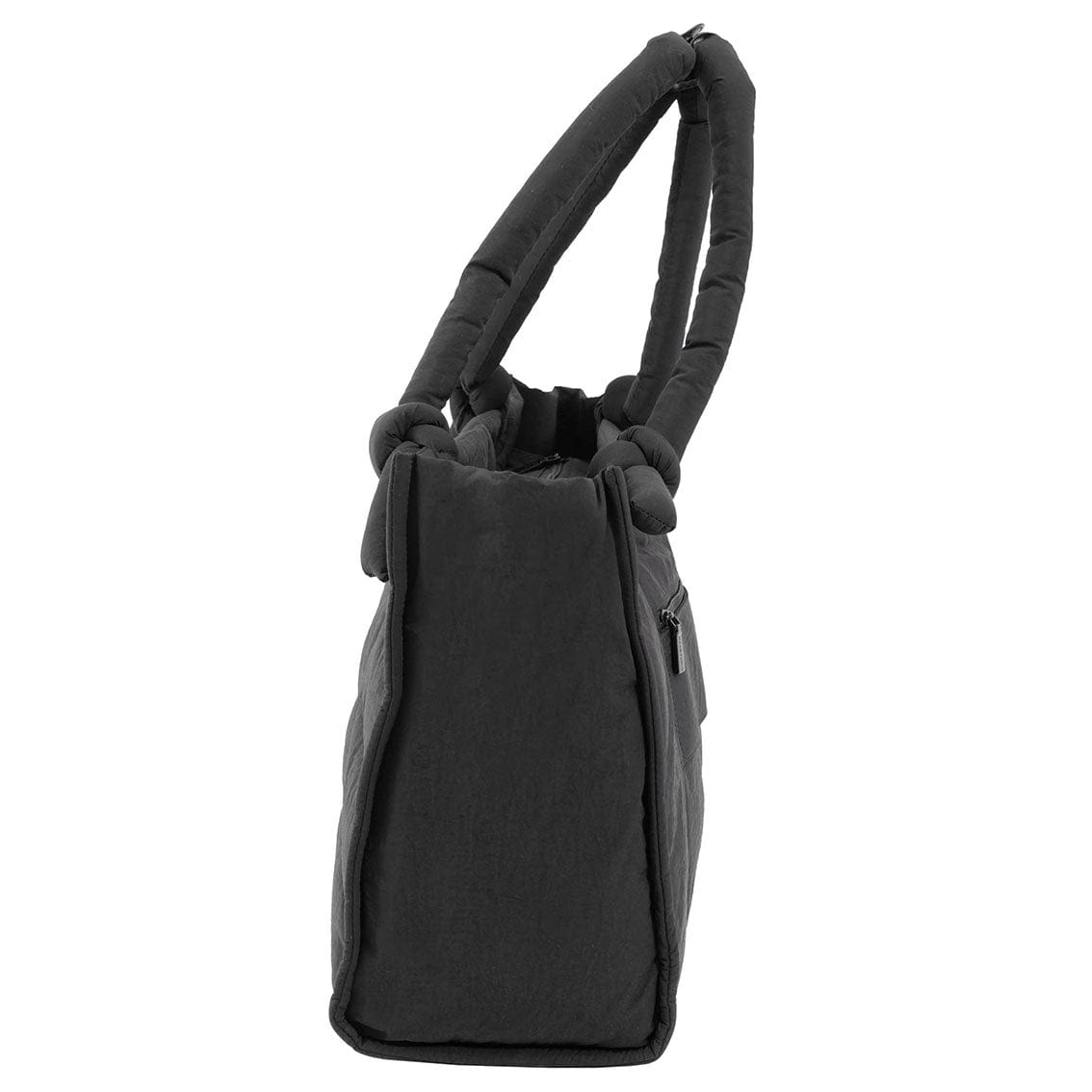 Max Studio Matte Puffer Nylon Chevron Quilted East West Tote