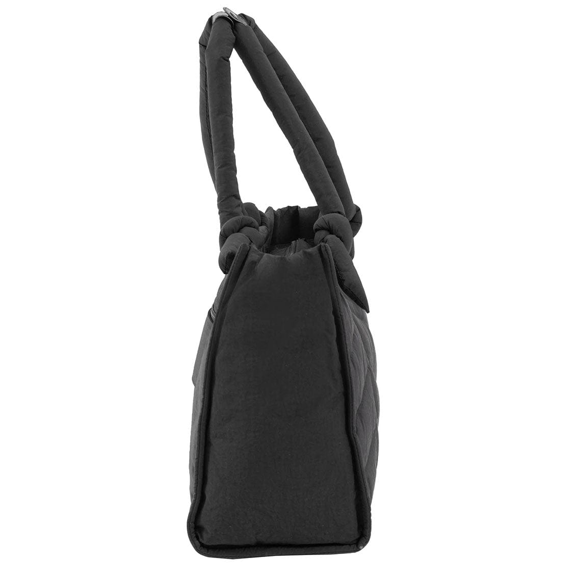 Max Studio Matte Puffer Nylon Chevron Quilted East West Tote