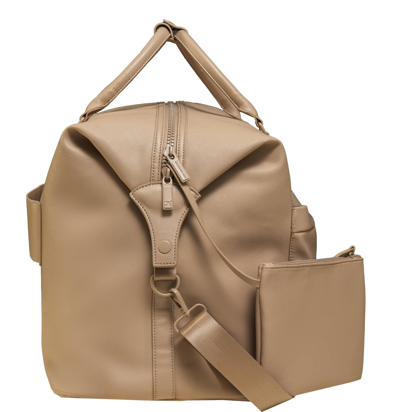 Boarding Pass The Santorini Vegan Saffiano Leather Duffel