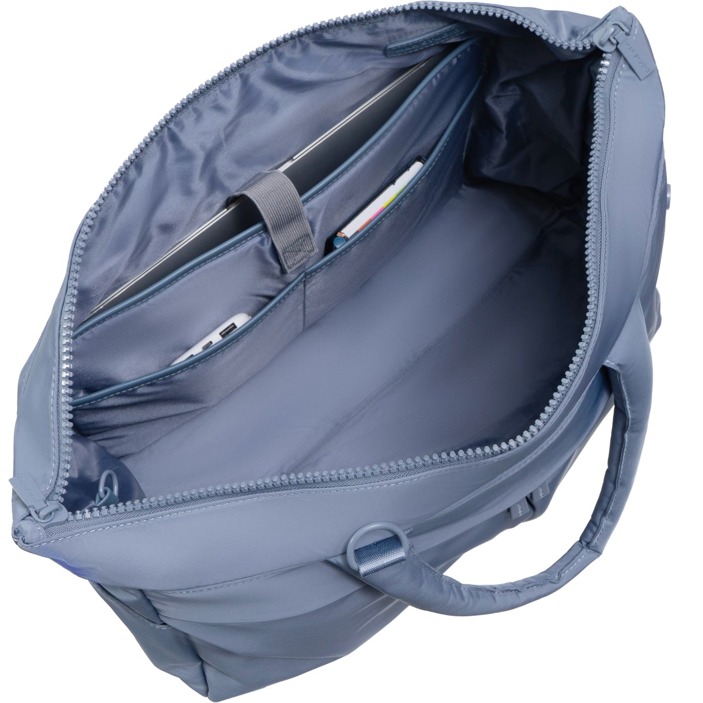 Max Studio The Sylvia 21 Inch Twill Nylon Double Handle Weekender Duffle