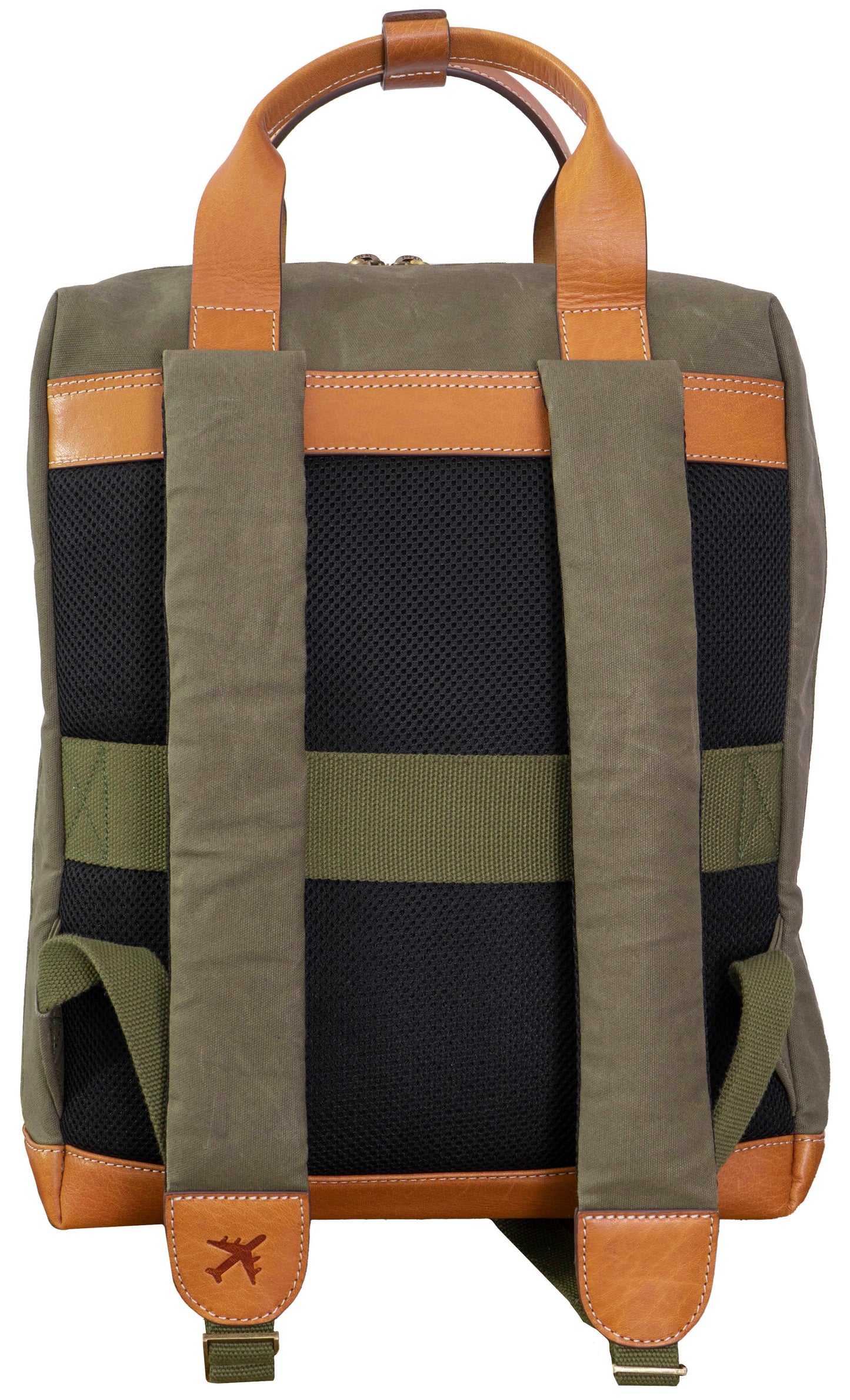 The Voyager 18” 20 oz. Waxed Canvas Travel Backpack - Olive