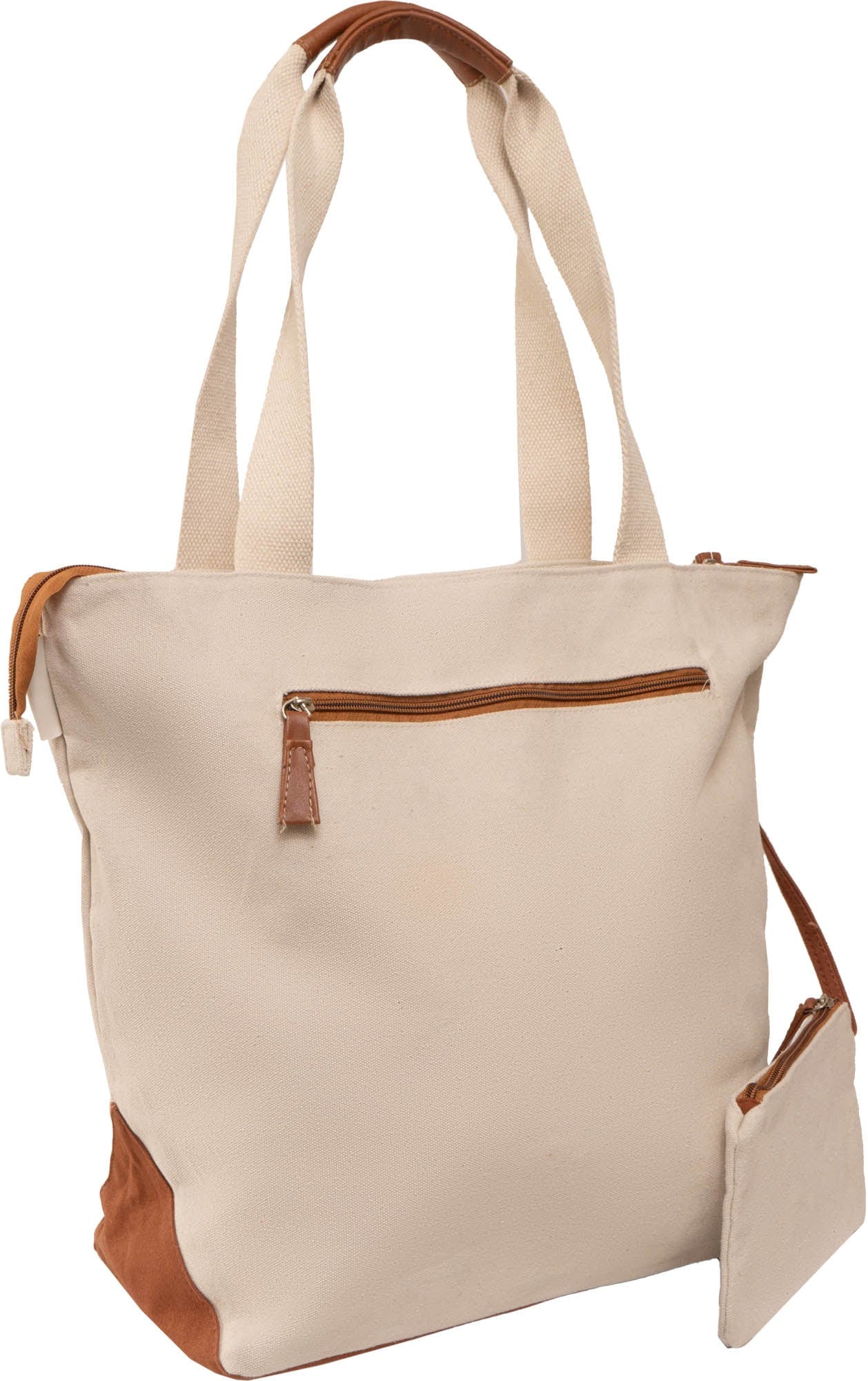 Magid Canvas Sketch Heart Print Tote With Pouch