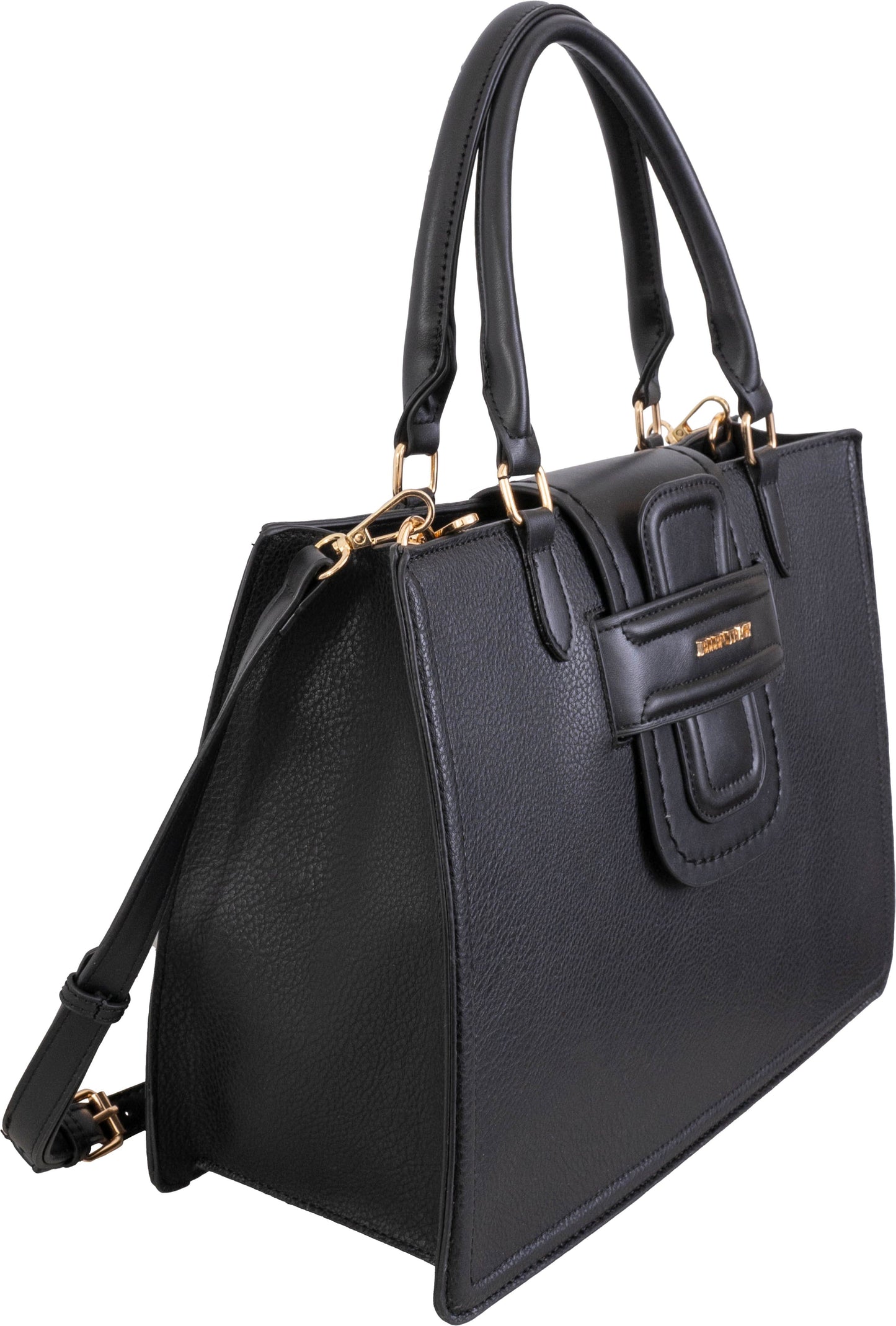 Ellen Tracy Pebble Grain Top Flap Tote