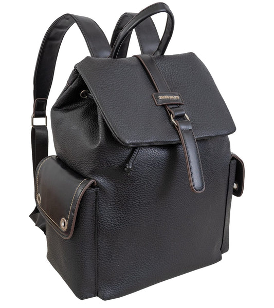 Ellen Tracy Pebble Grain Grommet Backpack