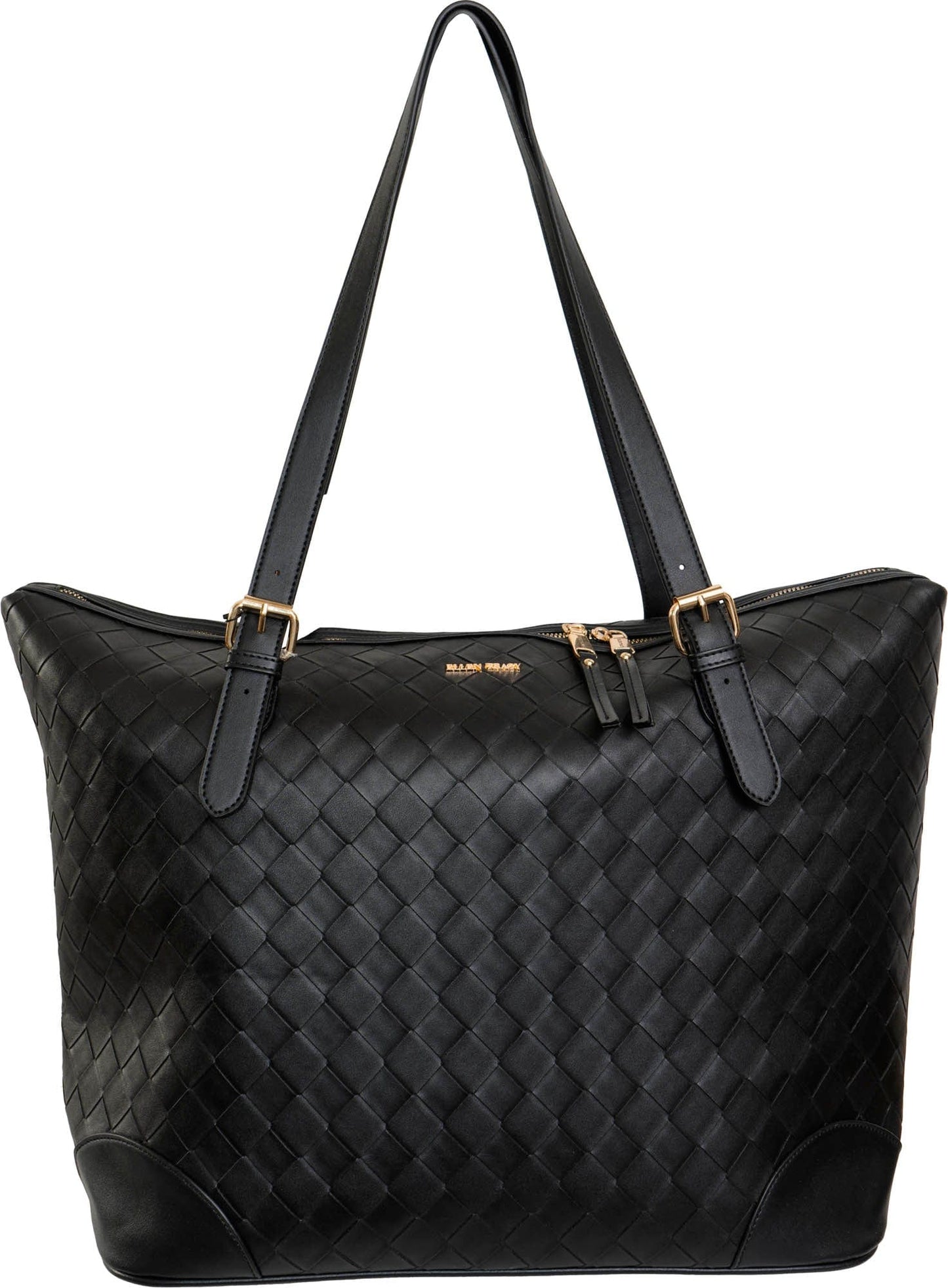 Ellen Tracy 20 Inch Smooth Woven Large Travel Workbook Tote Bag