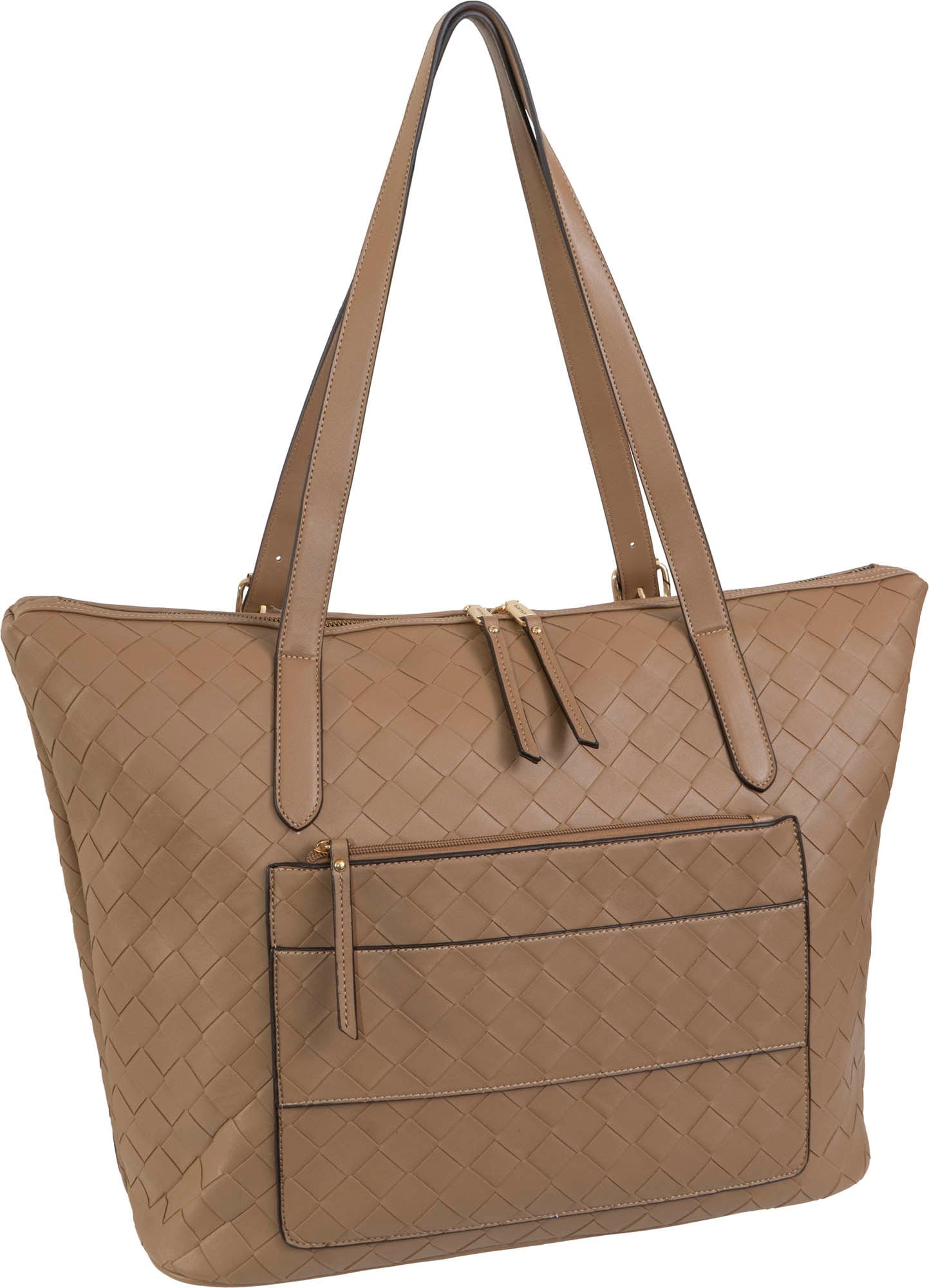 Ellen Tracy 20 Inch Smooth Woven Large Travel Workbook Tote Bag
