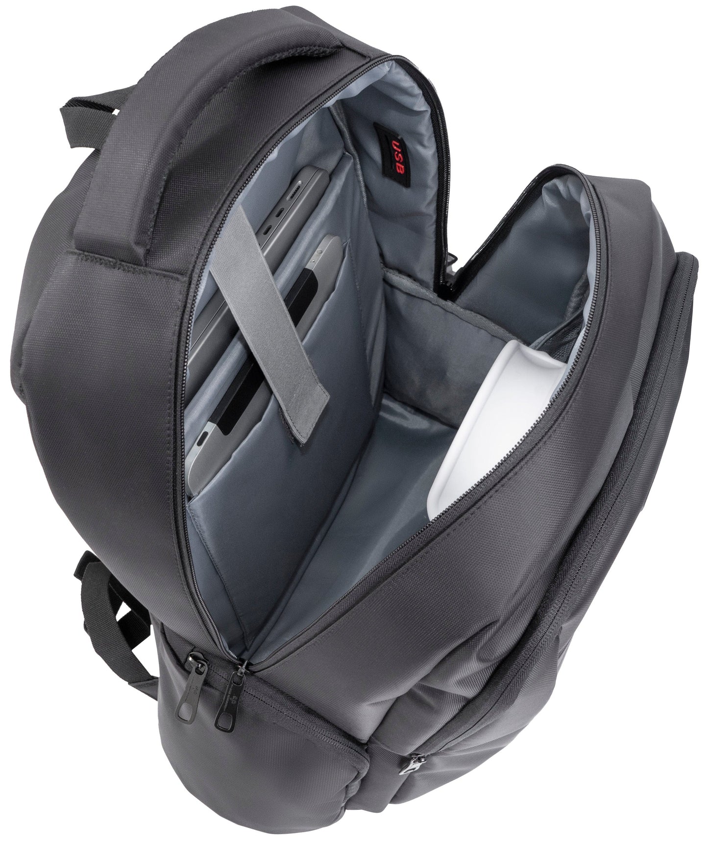 Jack Abrahams |The Easton | Men's 18-In Coated Workbook Backpack with USB Port