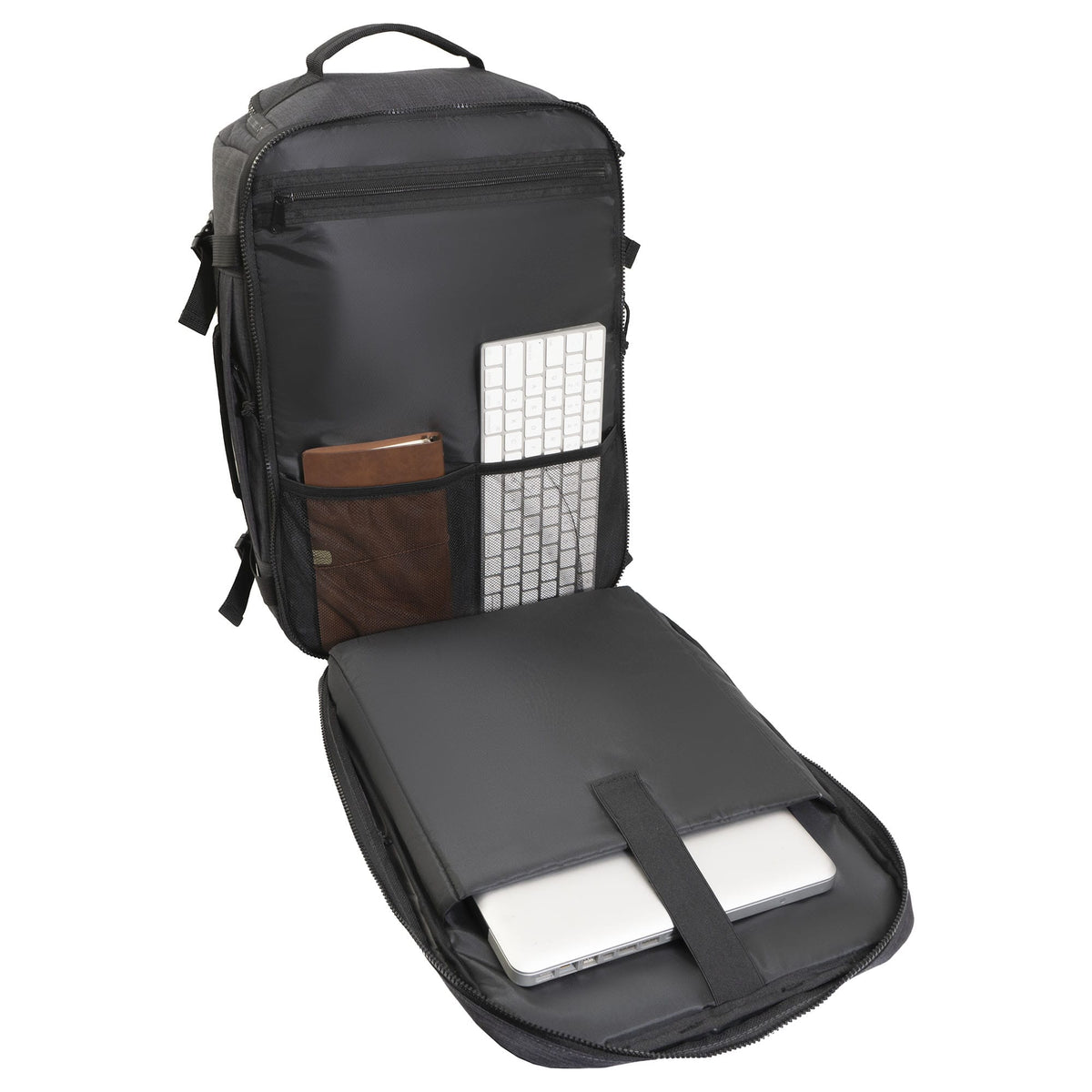 Jack Abrahams The Crosswind 18 Inch Nylon Expandable Weekender Backpack