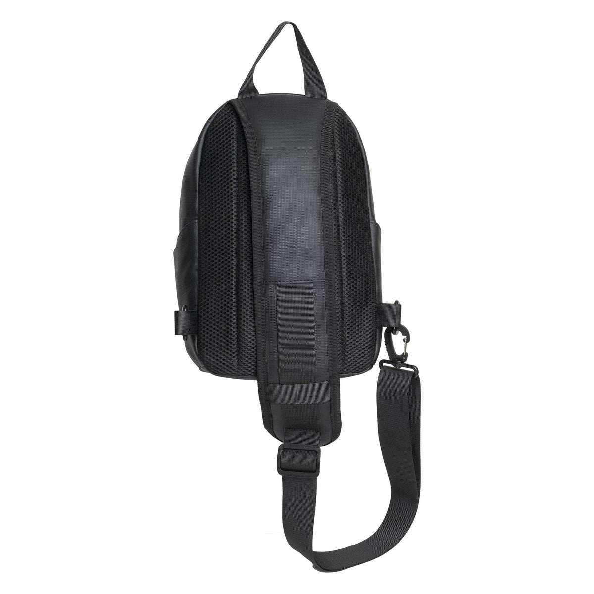 The Denver | 12-In Textured Tarpaulin Crossbody Sling Bag