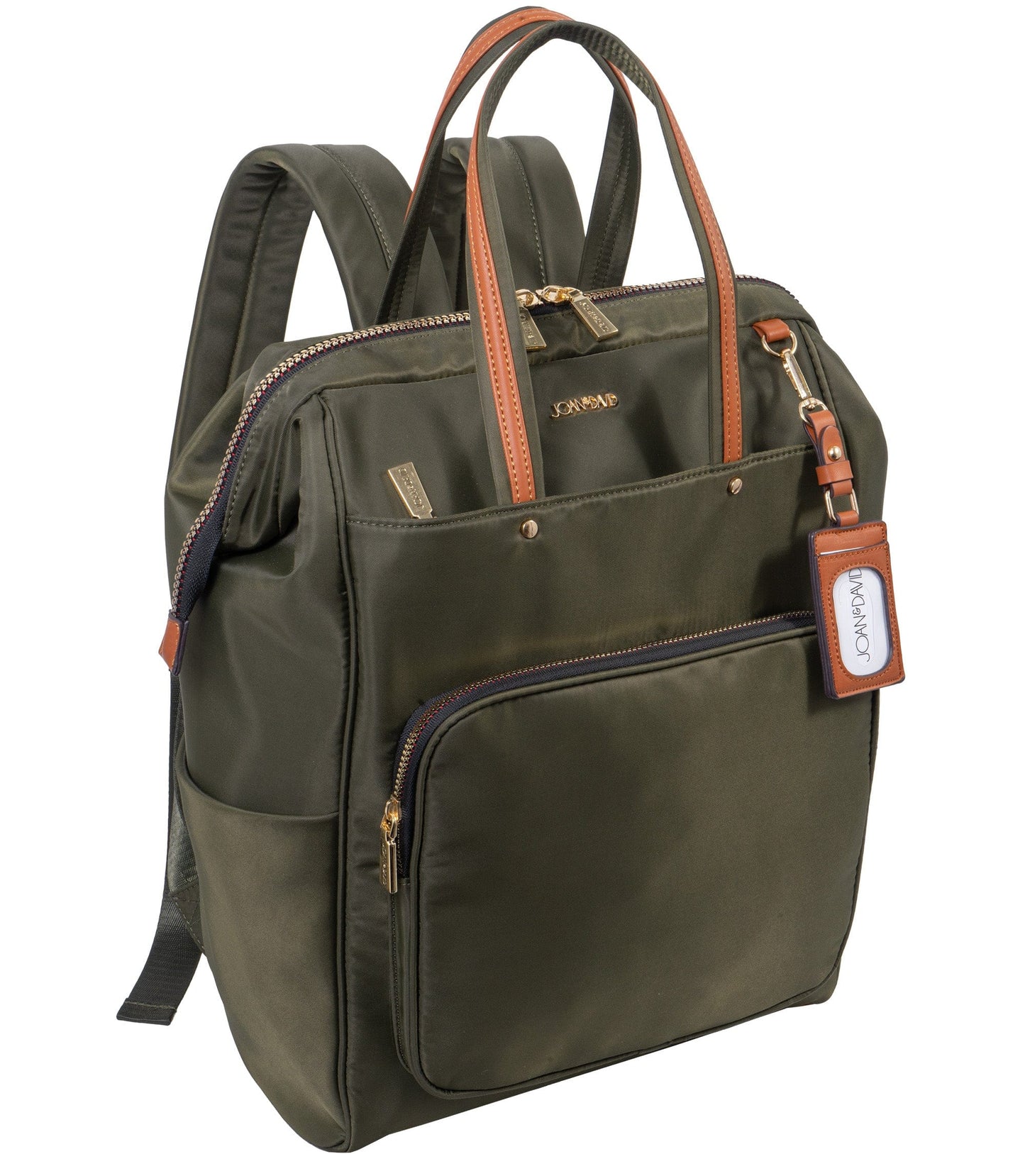 Joan & David Twill Nylon 19 Inch Square Workbook Backpack